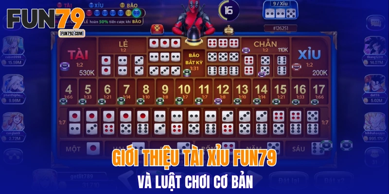 Giới thiệu tài xỉu FUN79 và luật chơi cơ bản